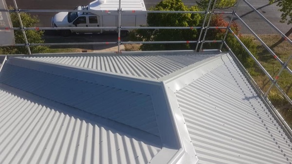 A new metal roof completed by Luke Taylor Plumbing